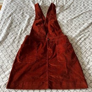Old School Love Overall Dress in Copper